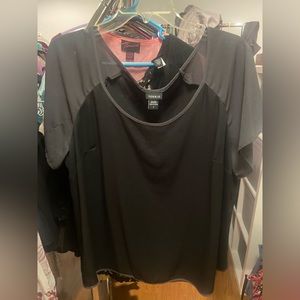 Torrid Chiffon Ringer- style Top